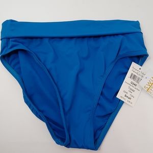 Swim systems collection blue bikini bottom roll up